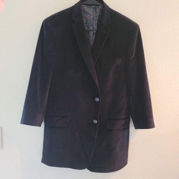 Lauren Ralph Lauren Black Velvet Blazer - Picture 2 of 7